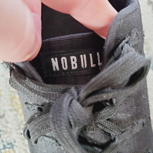 NOBULL Allday Ripstop Runner Trainer Black Sneaker Athletic Shoe Men's SZ 12 - Picture 9 of 10